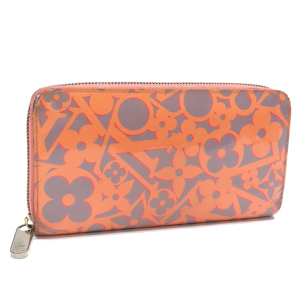 Louis Vuitton Round Long Wallet Vernis Sweet Monogram Zippy Women's M90124 20...